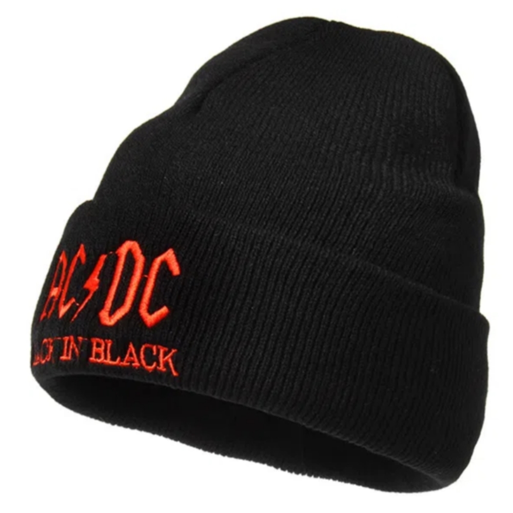 AC DC knit hat